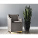 Zane Piccolo Pebble Wheeled Dining Armchair, Wheeled